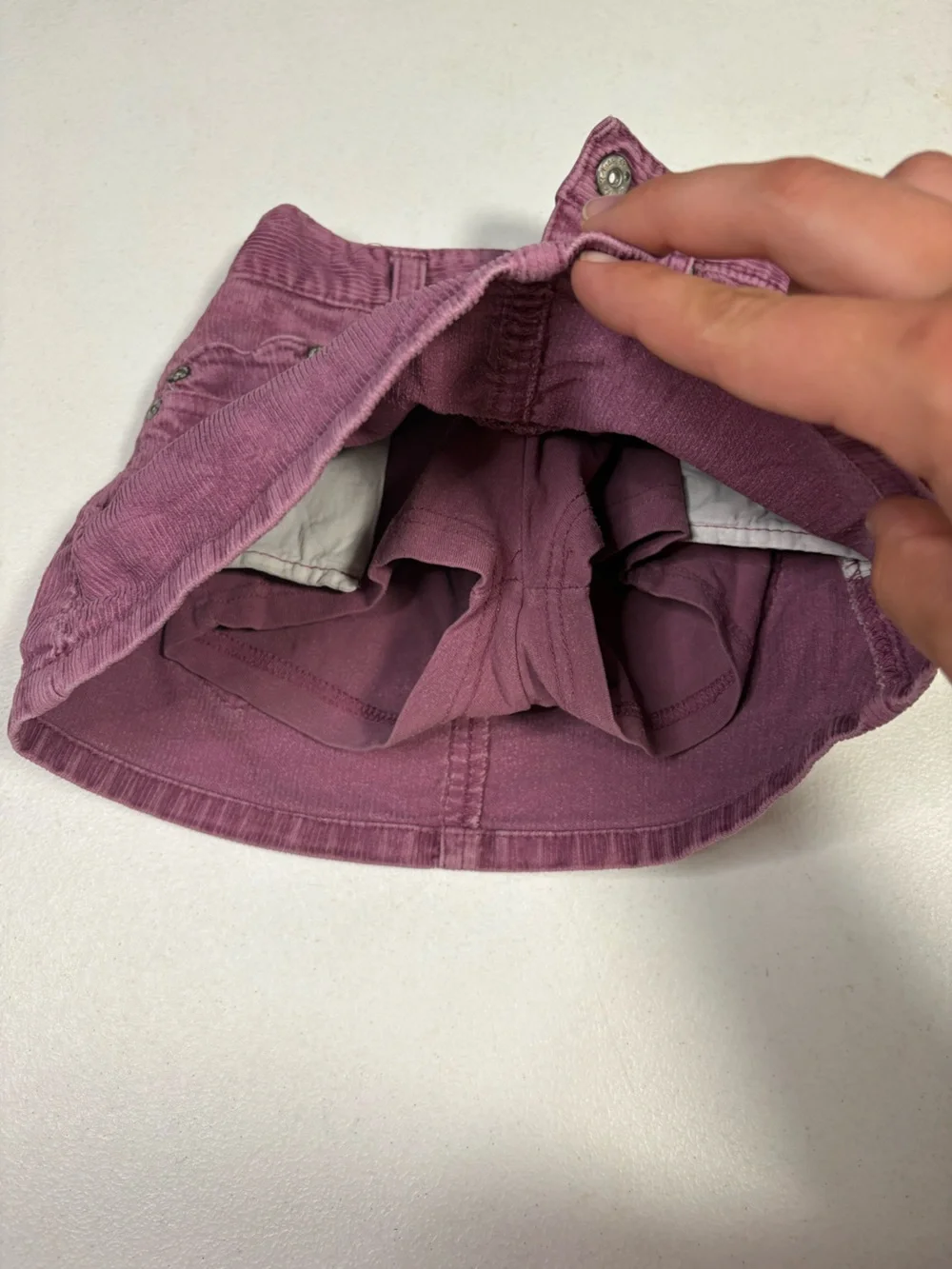 The Children’s Place Corduroy Skort 18 Months Plum Heart Pocket EUC